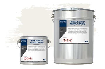 Wixx 2K Epoxy Metaalcoating RAL 9010 | Zuiver Wit 5L, Verzenden, Wit, Nieuw, Verf