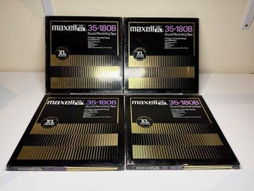 Maxell - UD XL 35-180B 10.5Inch Metal Reel Tapes 4-Piece Set, Nieuw