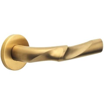 Deurklink ELEEZ ZH100-G op rozet PVD mat goud, Verzenden, Nieuw