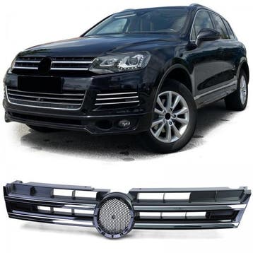 Grill VW Touareg 2 7P 10-14 Glans Zwart Chroom, Auto-onderdelen, Ophalen of Verzenden, Nieuw
