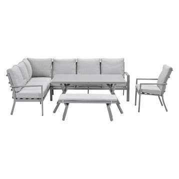 Garden Impressions Senja lounge dining set 5-delig links, Verzenden, Nieuw