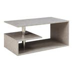 Salontafel Haarlem rechthoekig betonkleurig licht 90x50x41 c, Verzenden, Nieuw