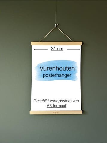 Posterhanger A3-formaat (31 cm) Vuren hout, Verzamelen, Posters, Ophalen of Verzenden, Nieuw