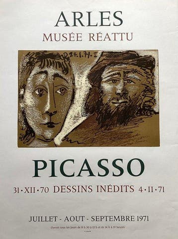 Pablo Picasso (1881-1973) - Arles Musée Réattu - 1971 cartel