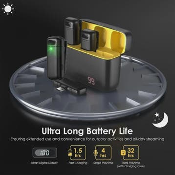 Draadloze Lavalier Microfoon Set - 2.4G Mini Microfoon met R, Verzenden, Nieuw