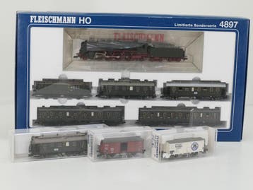 Schaal H0 Fleischmann NEW OLD STOCK COMPLETE SET 4897, 58..., Hobby en Vrije tijd, Modeltreinen | H0, Fleischmann, Nieuw, Ophalen of Verzenden