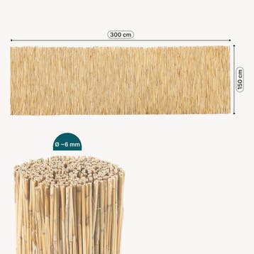 Rietmat Abbateggio 150x300 cm naturel casa.pro, Verzenden, Nieuw