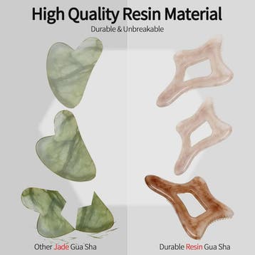Grote Resin Gua Sha Schraper voor Lichaam en Gezicht - Lymfe, Verzenden, Nieuw