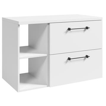 Badplaats Wastafelkast Muro 90 cm - Wit - met Opbergvak, Verzenden, Nieuw, Wastafelkast