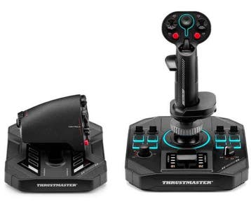 Thrustmaster Sol-R 4 HOTAS Zwart USB Joystick + stuwkrach..., Computers en Software, Verzenden, Nieuw, THRUSTMASTER