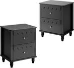 Nachtkastje set van 2 - Bijzettafel - Opbergkastje - 50x40x6, Huis en Inrichting, Verzenden, Zo goed als nieuw