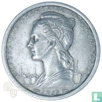 Frans Somaliland 2 francs 1949, Verzenden, Overige landen, Losse munt