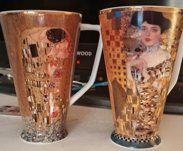 goebel Artis Orbis - Gustave Klimt - Beker (2) - Parian ware, Antiek en Kunst