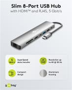Slimme 8-Poorts USB-C™ Hub met HDMI™ en RJ45 – 5 Gbit/s, Ophalen of Verzenden, Nieuw