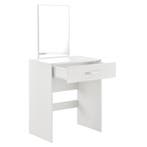 Kaptafel met krukje en spiegel make up tafel 132x63x39 cm wi, Huis en Inrichting, Verzenden, Nieuw