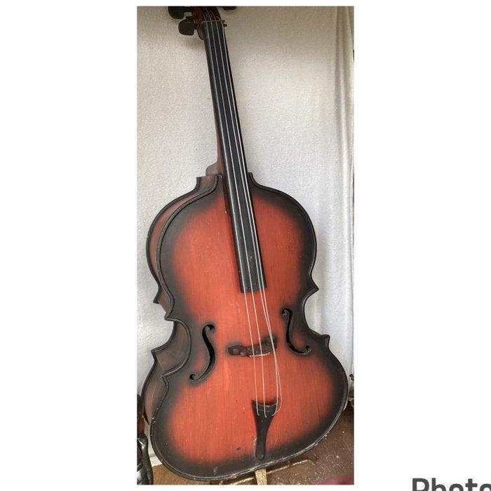 Kast - Hout - Grote contrabas, Antiek en Kunst, Curiosa en Brocante