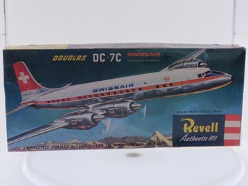 Schaal 1:122 Revell H-267 Douglas DC-7C Swissair #9293, Ophalen of Verzenden, Gebruikt, Revell