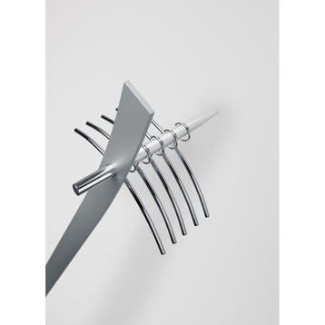 Cascando Standalone staande muurkapstok - aluminiumgrijs, Verzenden, Nieuw