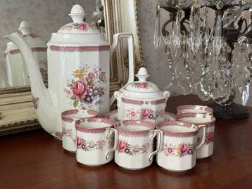 Queen’s Fine Bone China “Richmond” - Koffieservies voor 6