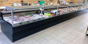 Tuna VG Koeltoonbank met rechte glas – B187,5 x D115 x H125, Nieuw in verpakking
