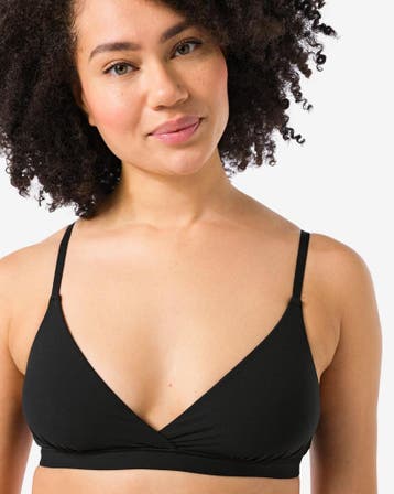 HEMA Bralette zonder beugel zwart, Verzenden, Zwart