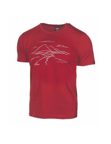 Ivanhoe t-shirt UW Ceasar Mountain voor heren - 100% extr..., Kleding | Heren, T-shirts, Verzenden, Nieuw, Rood