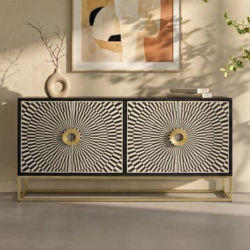 *WOONWINKEL* Kare Design Electro Design Dressoir Zwart Wit, Verzenden, Nieuw