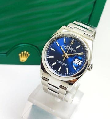 Rolex - Datejust 36 “Blue Dial” - Ref. 126200 - Heren -, Sieraden, Tassen en Uiterlijk, Nieuw