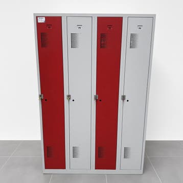 4-deurs metalen kledinglocker - 180x120x50 cm, Ophalen of Verzenden, Nieuw