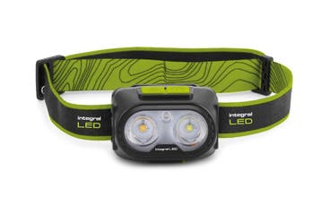 Integral LED Oplaadbare Hoofdlamp 300 Lumen USB-C Sensor..., Ophalen of Verzenden, Nieuw