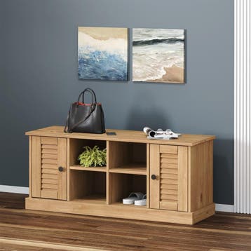 vidaXL Schoenenbank VIGO 106x35x45 cm massief grenenhout, Verzenden, Nieuw