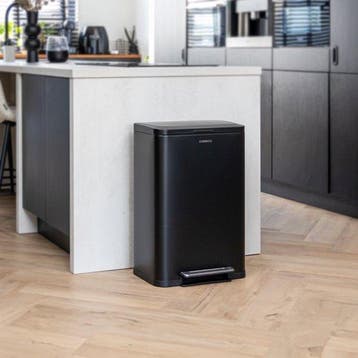 2dekans | Deleca Prullenbak Prestige - 50 Liter - Breed -, Huis en Inrichting, Woonaccessoires | Prullenbakken, Ophalen of Verzenden