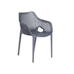 Garden Impressions Air XL kunststof tuinstoel - donker grijs, Tuin en Terras, Tuinsets en Loungesets, Verzenden, Nieuw