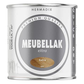 Meubellak | Hermadix | 750 ml (Mat, Waterbasis), Doe-het-zelf en Verbouw, Verf, Beits en Lak, Verzenden, Nieuw