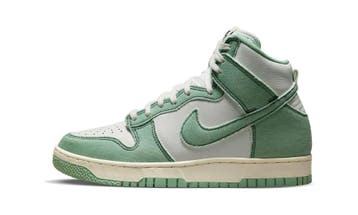 Nike Dunk High 1985 Enamel Green Denim (Womens), Nieuw