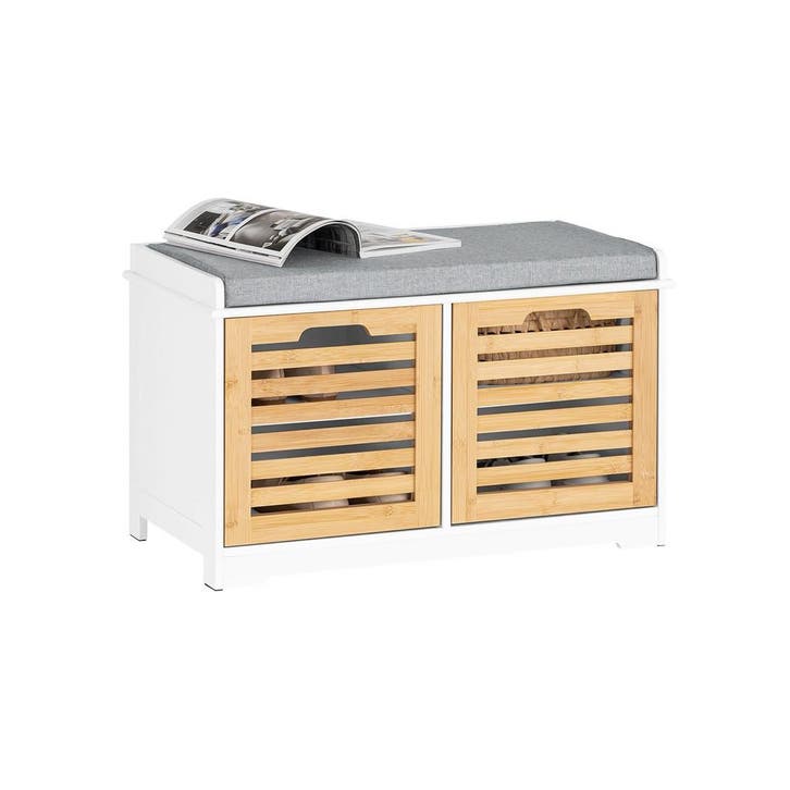 2dekans | Schoenenbank met Opbergruimte en Kussen -, Huis en Inrichting, Kasten | Schoenenkasten, Zo goed als nieuw, Ophalen of Verzenden