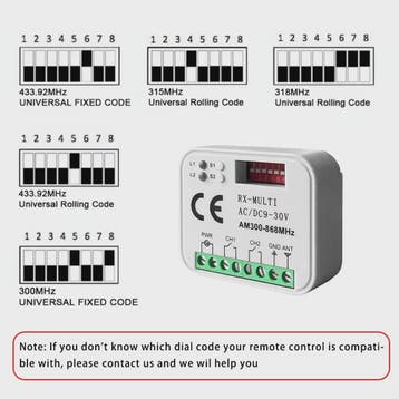 Universele WIFI Ontvanger 280-915MHz voor Garagedeur & Poort, Verzenden, Nieuw