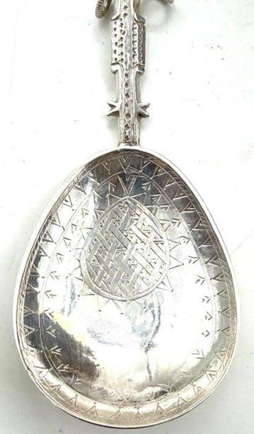 Marius Hammer - Lepel - .830 zilver - Zeldzame Noorse lepel, Antiek en Kunst