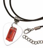 Engelse telefooncel plectrum ketting sleutelhanger oorbellen, Ophalen of Verzenden, Nieuw