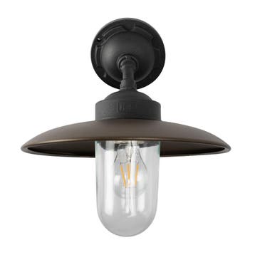 Solingen Stallamp Schuin Matzwart Brons Buitenverlichting, Tuin en Terras, Verzenden, Hanglamp, 50 tot 250 watt, Nieuw