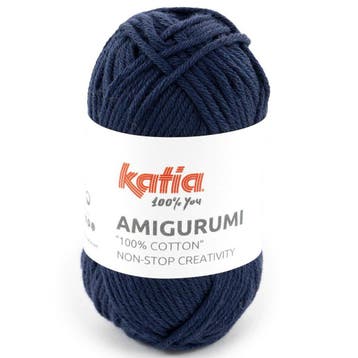Katia Amigurumi 20 gram - 05 Donkerblauw - Haakkatoen Gare, Ophalen of Verzenden, Nieuw