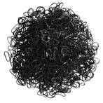 Fako Fashion - 1000x Zwarte Mini Elastiekjes - Meisjes -, Verzenden, Nieuw