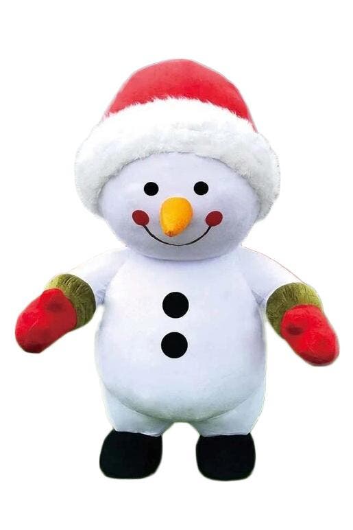 KIMU® Groot Opblaas Kostuum Sneeuwpop 2 Meter Opblaasbaar Pa, Kleding | Dames, Carnavalskleding en Feestkleding, Kleding, Nieuw