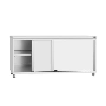 GGM Gastro | Gesloten RVS werktafel KOPENHAGEN ECO - |, Verzenden, Nieuw