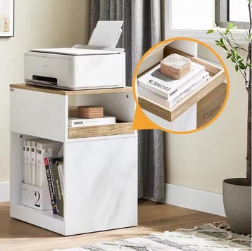 Mobiele Printertafel met Lade en Verborgen Wielen, Verzenden, Nieuw