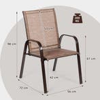 LIVSK Tuinstoelenset - Comfortabele Stoelen met Armleuningen, Verzenden, Nieuw
