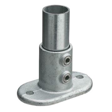 Buiskoppeling Ovale voetplaat Ø 33,7 mm Zink, Verzenden, Nieuw