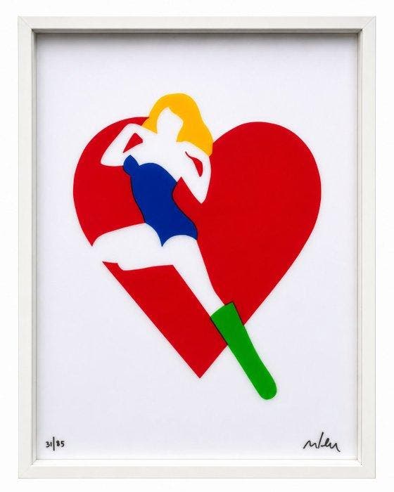 Marco Lodola (1955) - Pin up Love, Antiek en Kunst, Antiek | Overige Antiek