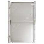 Tuinpoort RVS 100x145 | Retourdeal 63% Korting, Tuin en Terras, Tuinpoorten, Nieuw, Ophalen of Verzenden, Draaipoort, 150 tot 200 cm