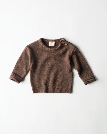 HEMA Newborn trui merinowol donkerbruin, Verzenden, Nieuw